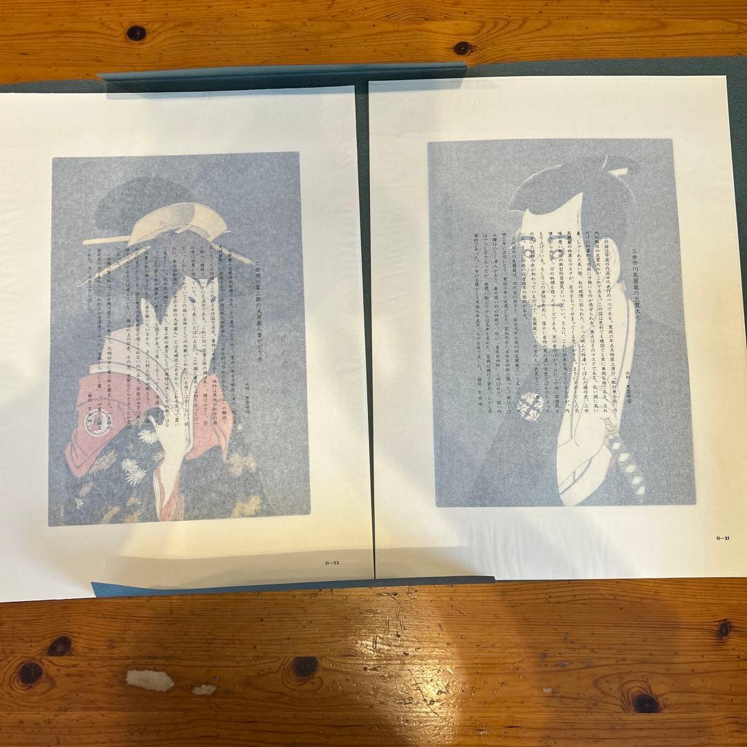 『東洲斎写楽撰』手刷り浮世絵木版画　全40枚揃い　悠々洞出版