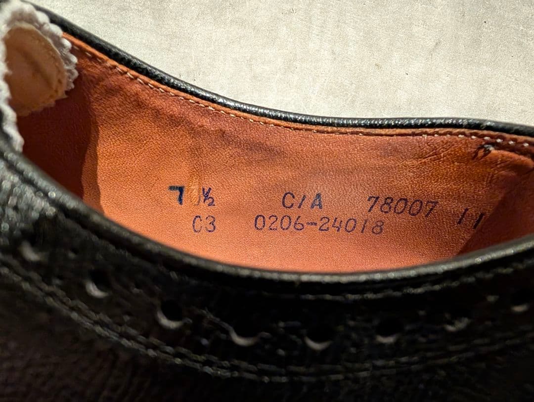 Nettleton ネトルトン ウイングチップ フルブローグ 7.5 C/A