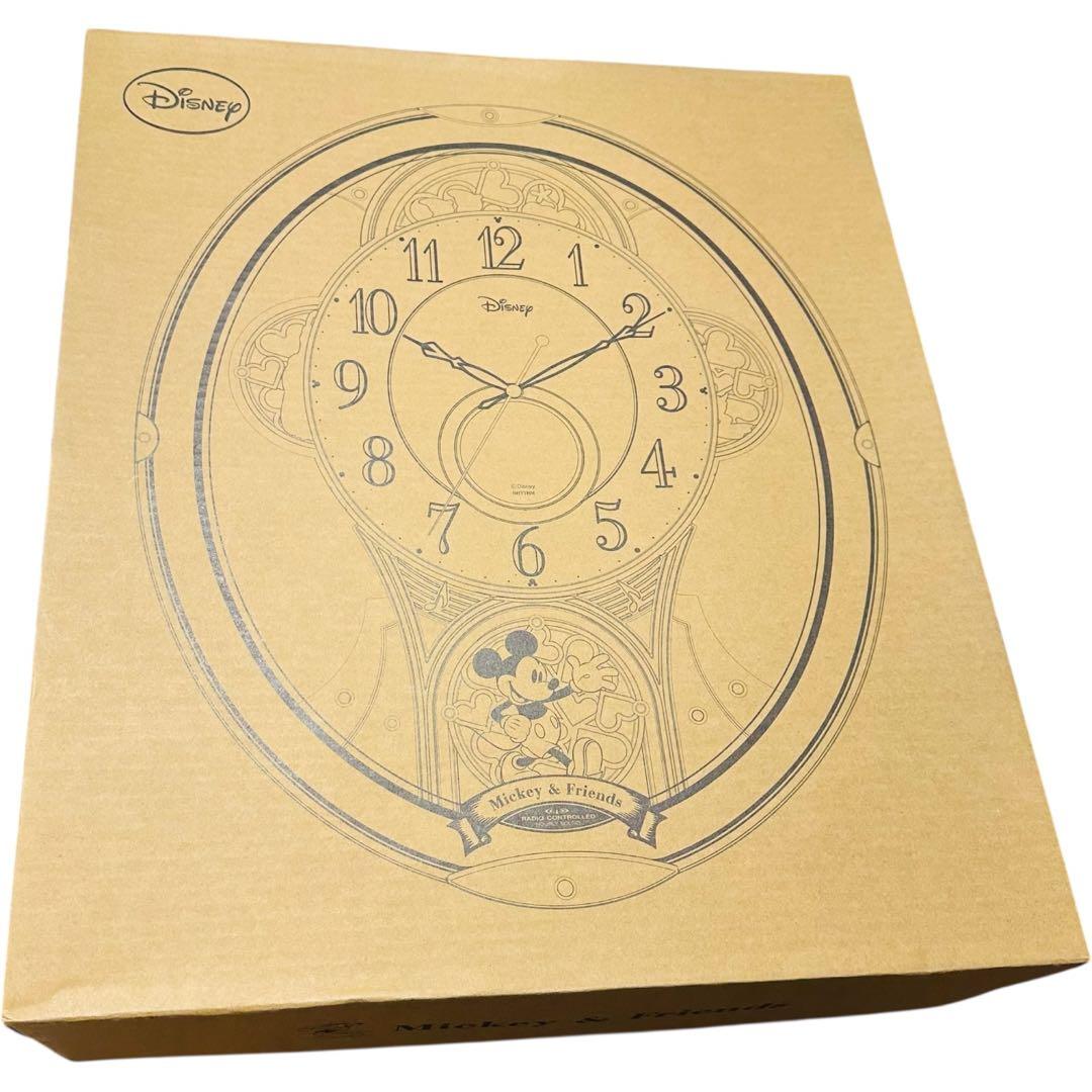 【新品】リズム時計工業 Disney ディズニー 電波からくり時計　ミッキー