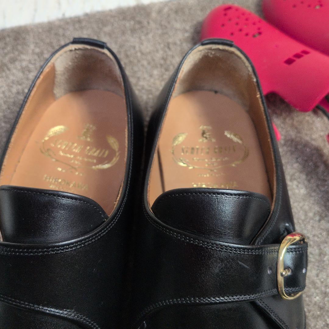 【美品✨SCOTCH GRAIN✨2E✨25cm】レザー ビジネス シューズ 黒