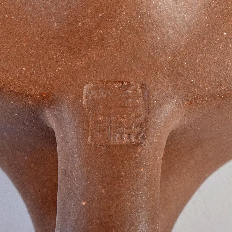 中国　紫砂　朱泥　急須　茶壷　在銘　C　9270