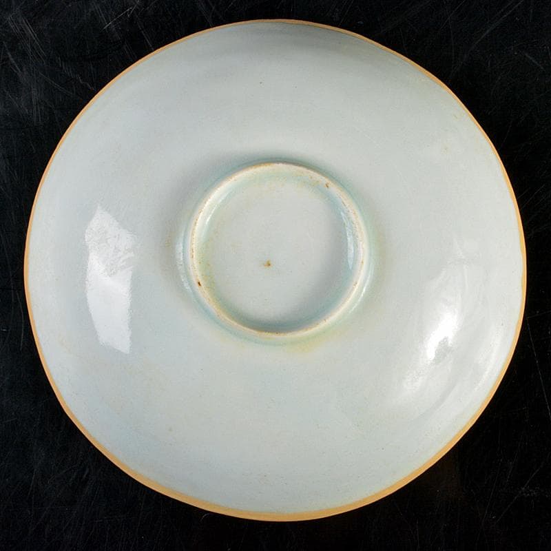 中国　影青　青白釉　陽刻　花文　鉢　C　R5789