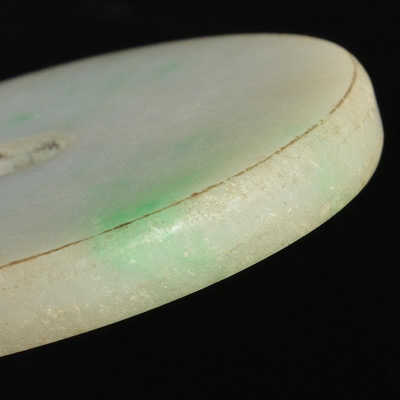 中国　玉石翡翠彫刻　玉器　玉壁　玉飾　玉珮　V　R5618