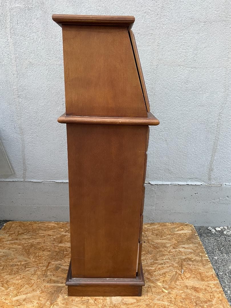 ★ 古家具 昭和レトロ チェスト ミラー 扉 付 ジュエリーボックス 引き出し