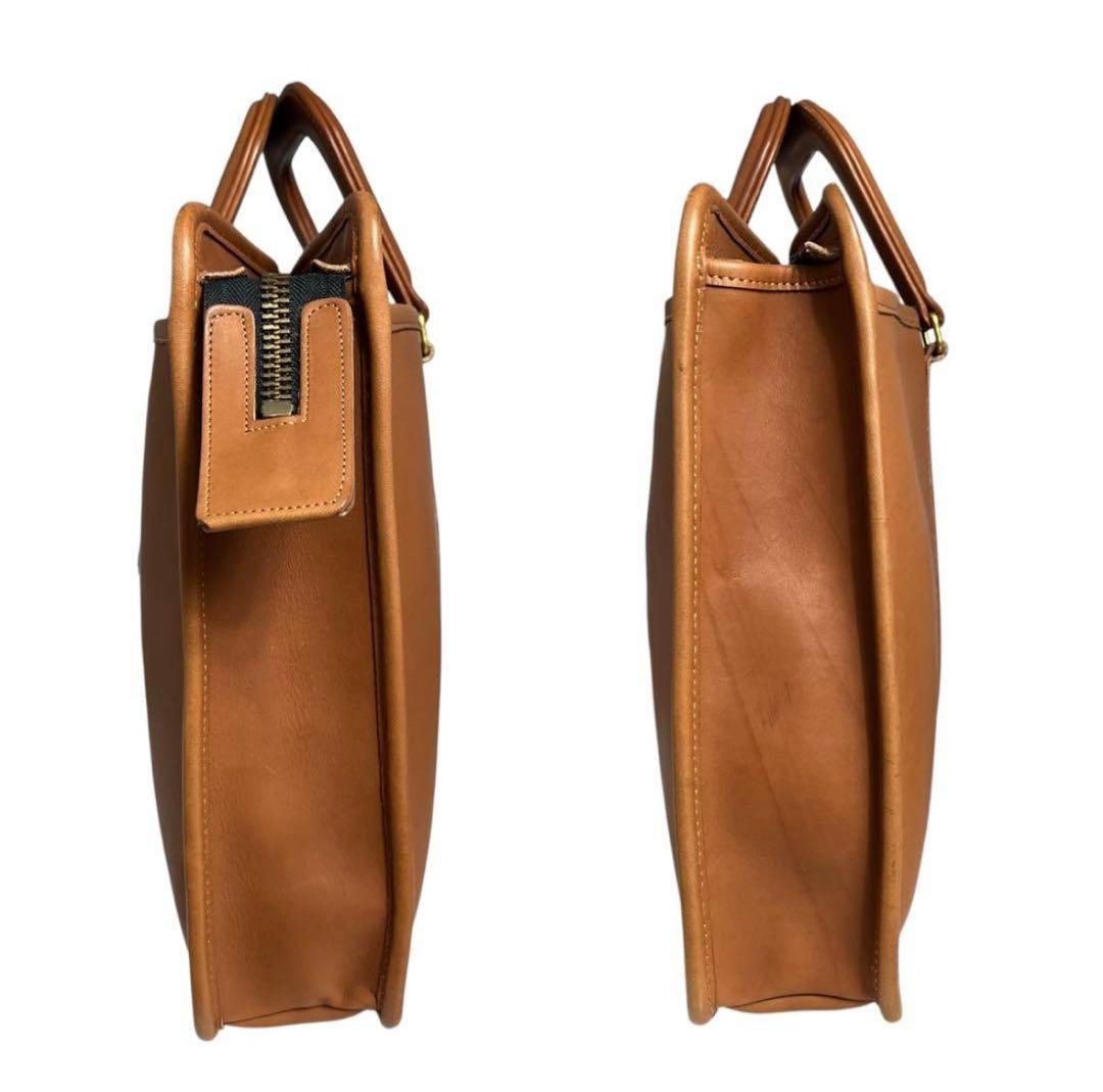 コーチ　オールドコーチ　ビジネスバッグ　レザー　ブラウン　A4