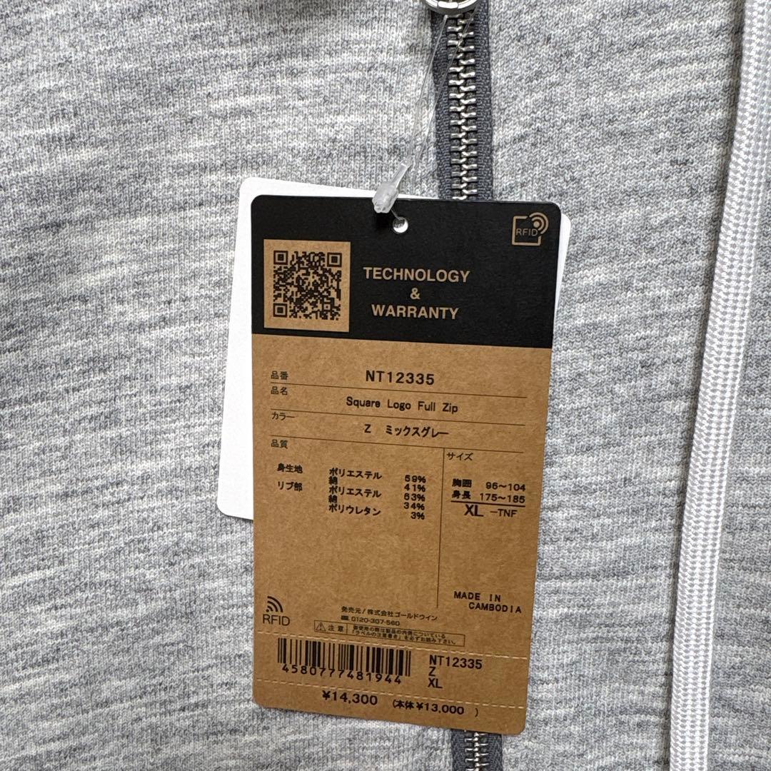 THE NORTH FACE フルジップパーカー XL グレー 新品未使用
