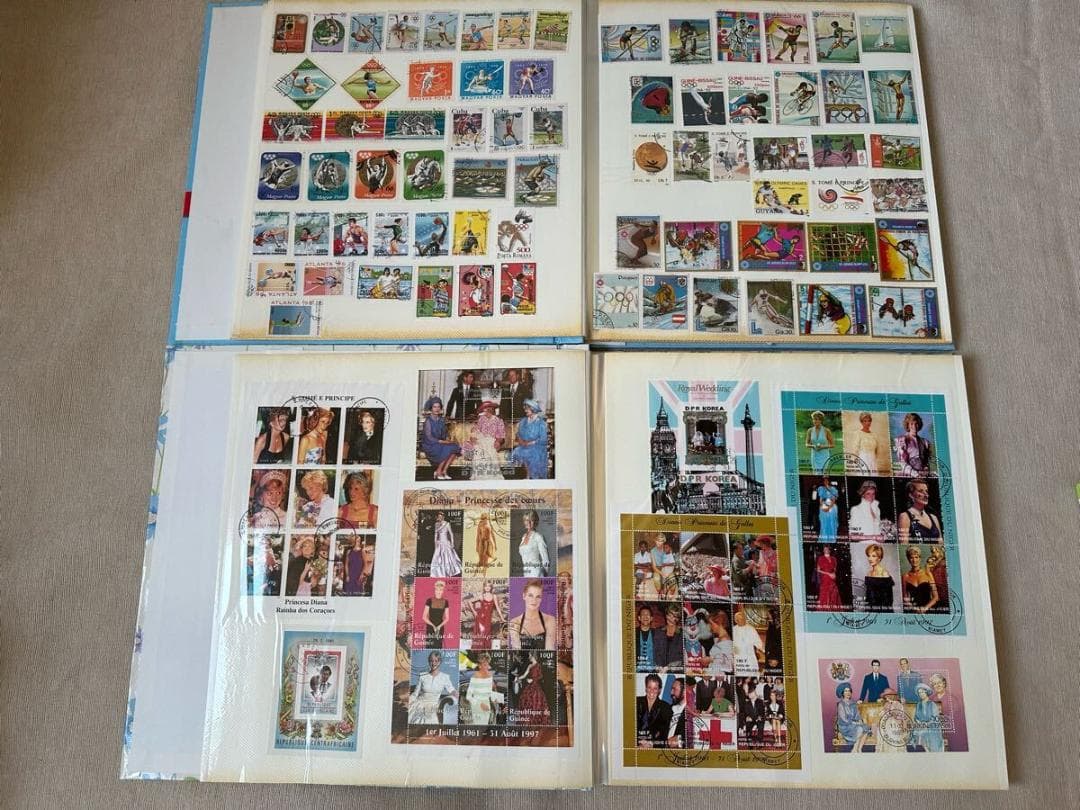 【美品】⭐️外国切手　世界の切手　11冊まとめ　使用済み　アルバム付き