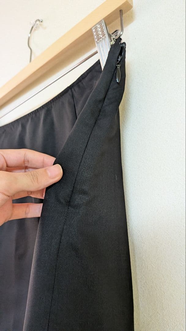 JIL SANDER ブラック フレアスカート ひざ丈