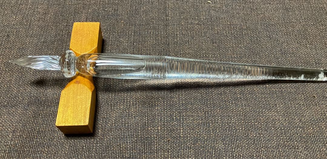 まつぼっくり　ガラスペン　ストームグラス　クリア　極細