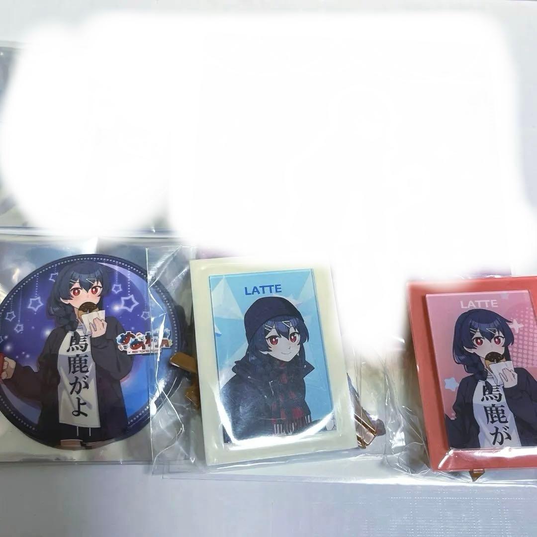 めめ村 Latte 缶バッジ アートフレーム ポストカード