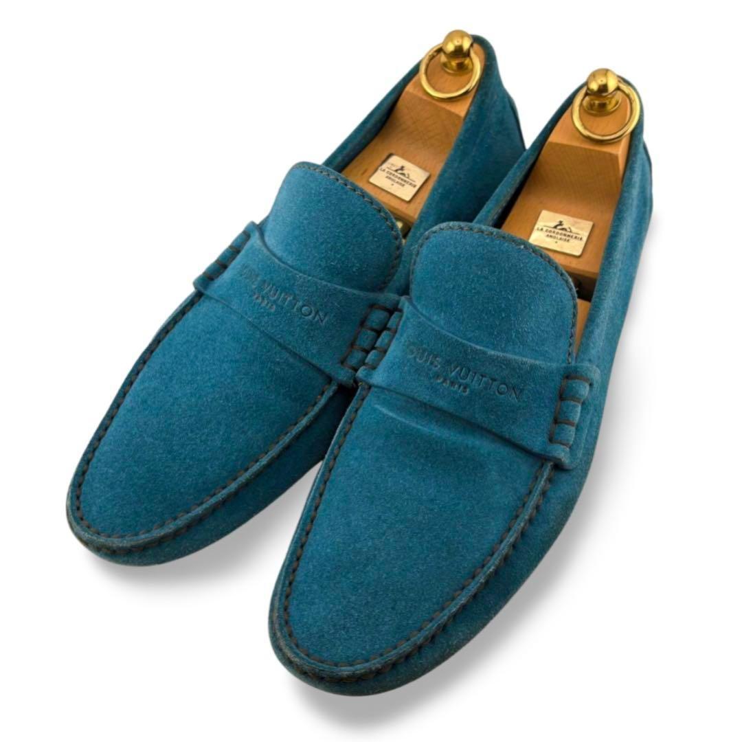 【wakamono.523】ルイヴィトン スエード ドライビングシューズ