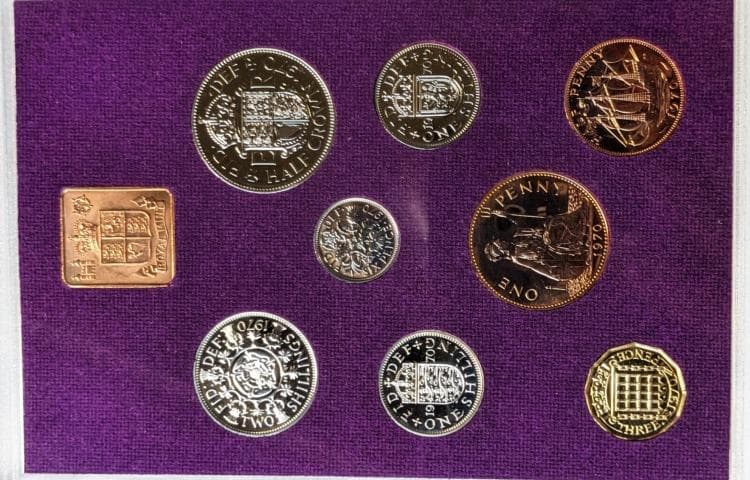 イギリス　エリザベス女王 （￡・S ・D）貨幣 1953～1967　全揃い