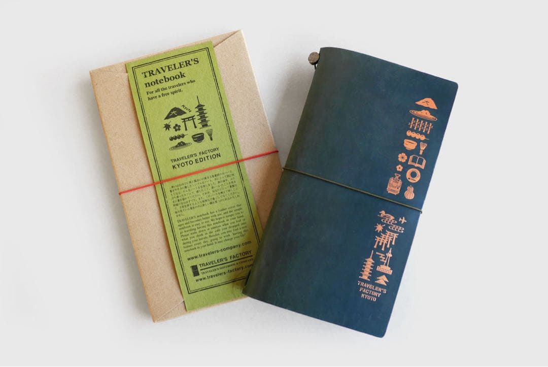 トラベラーズファクトリー 京都　限定 ノートブック ブルー トラベラーズノート