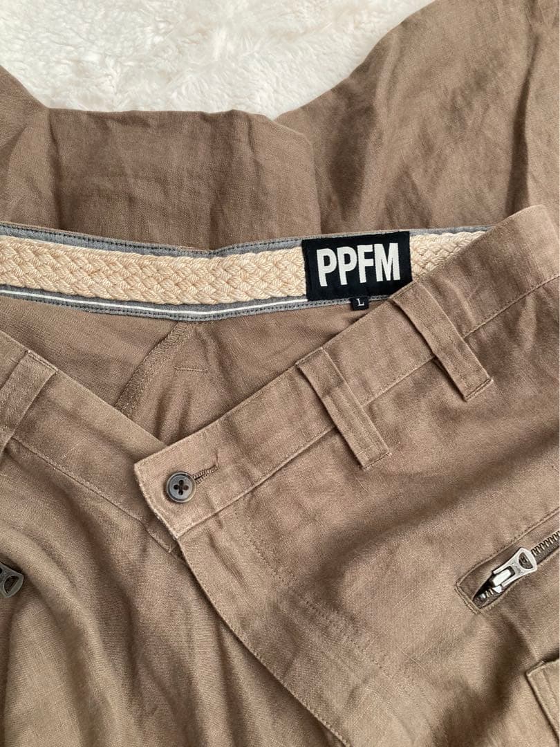 希少‼️入手困難　Y2K 本物　PPFM サルエルパンツ　ベージュ　リネン