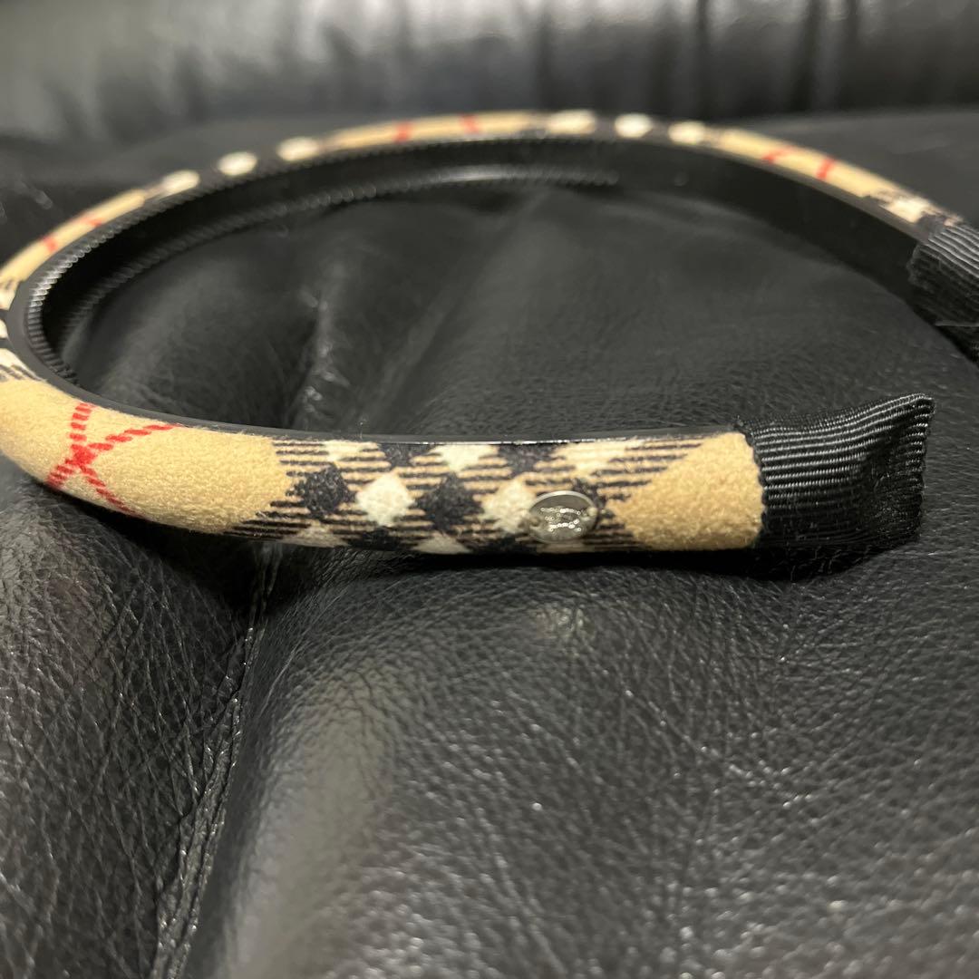 バーバリー・チェック柄ファブリックカチューシャ