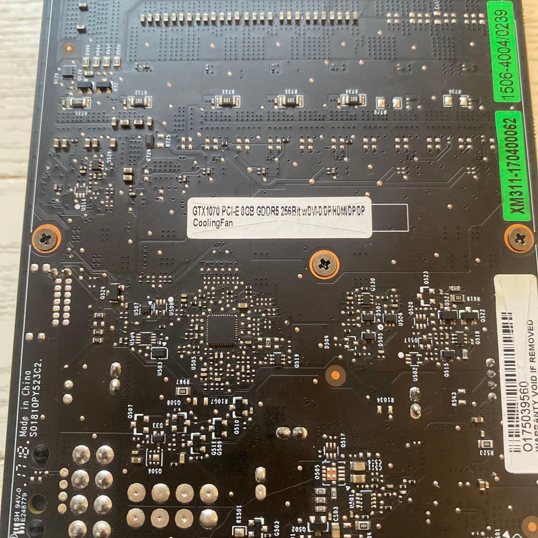 GTX 1070 8GB GDDR5 グラフィックボード