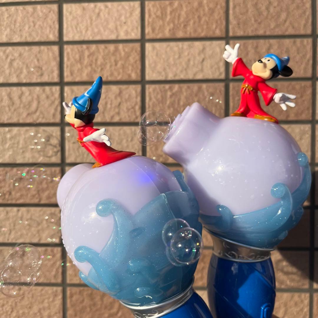 ディズニーランド　40周年ポップコーン入れ　シャボン玉　ミニースティックライト