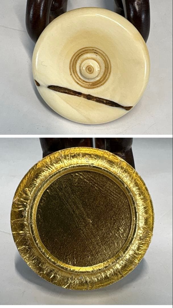 【中古品】茶道具　加藤光右衛門造　瀬戸茶入　堀内宗心書付　銘『無事』（共箱）