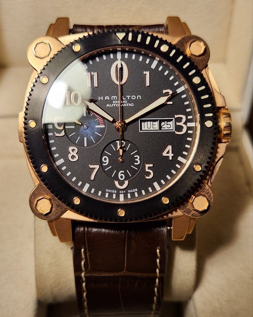 定価31万　ハミルトン　カーキ　ビロウゼロ　自動巻き　腕時計　khaki