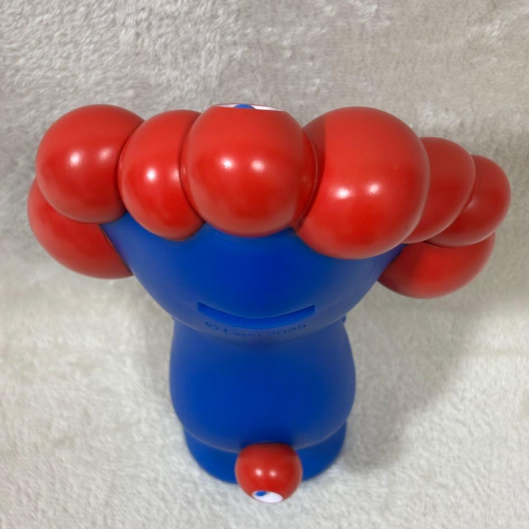 【希少品】ミャクミャク ソフビ 貯金箱 正規カラー ブルー