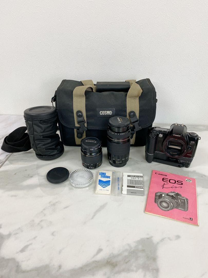 ＋Canon　EOS　Kiss　PANORAMA　ブラック　ズームレンズ2点付き