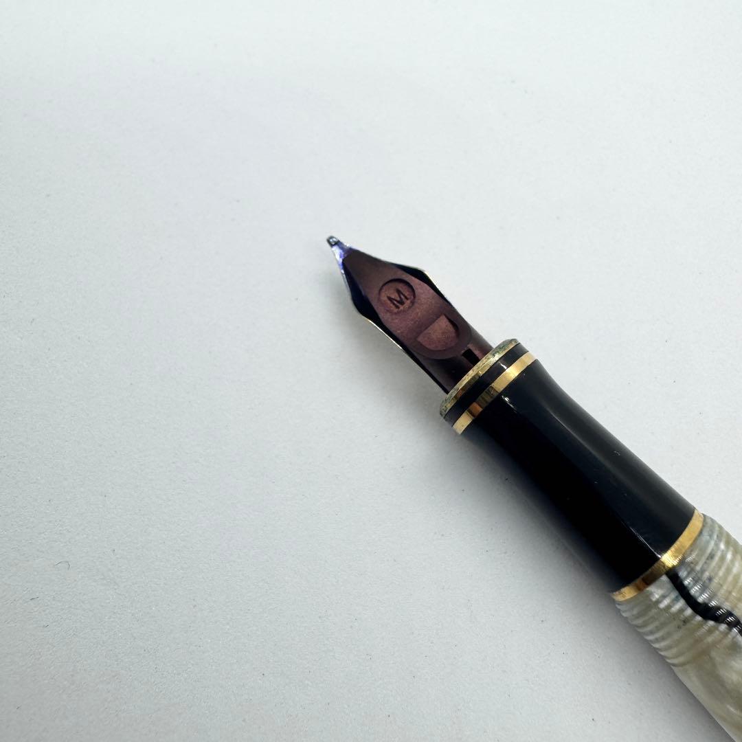 パーカー 万年筆 デュオフォールド　パール ブラック 18K センテニアル