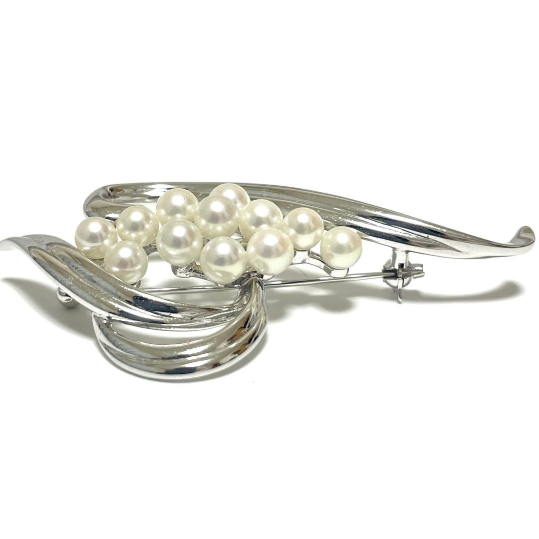 希少 皇室御用達 MIKIMOTO ミキモト アコヤ真珠 パール ブローチ