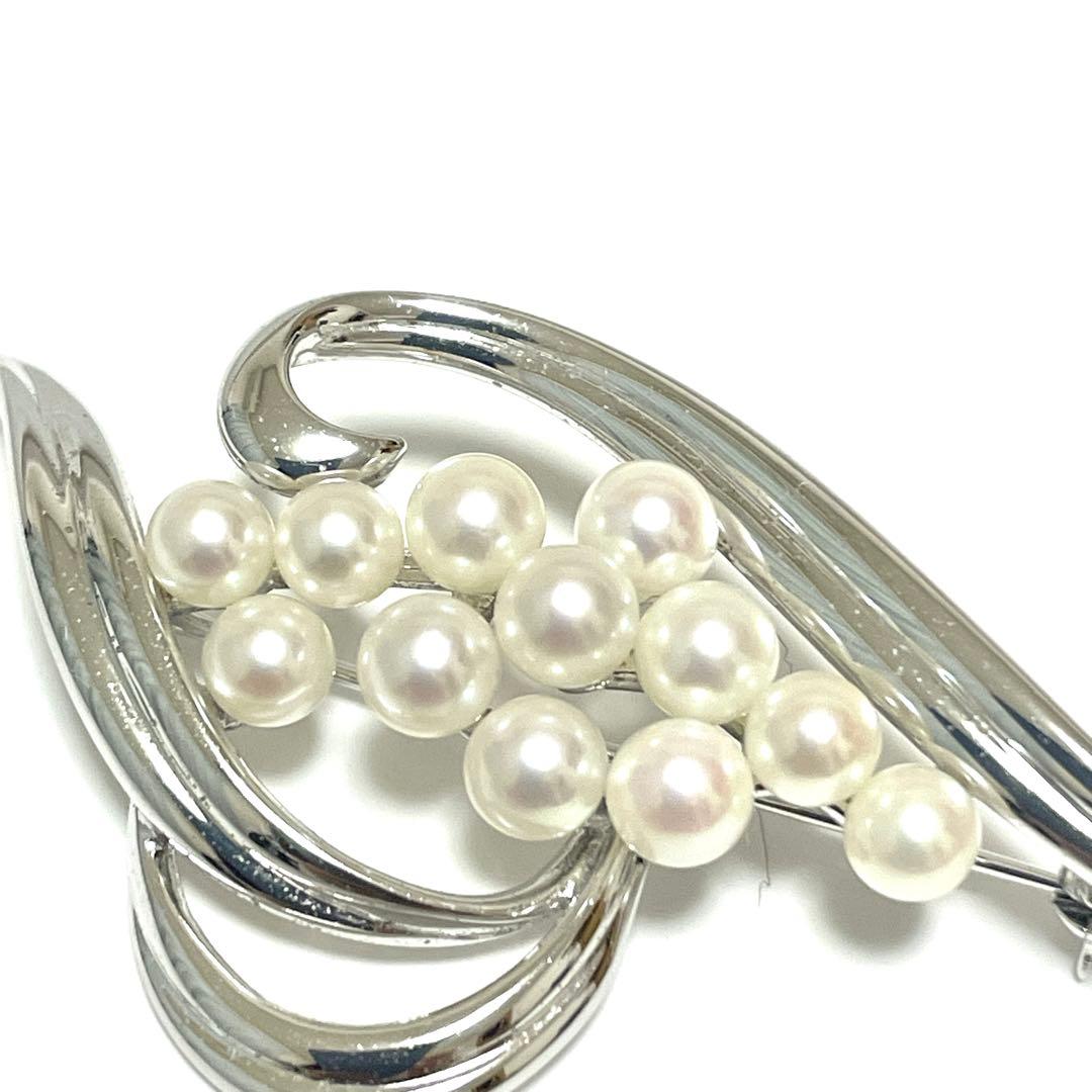 希少 皇室御用達 MIKIMOTO ミキモト アコヤ真珠 パール ブローチ