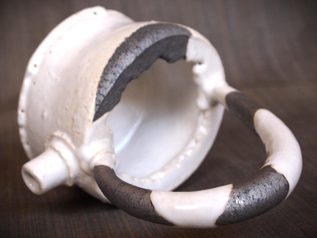 人気作家★石井隆寛【師：隠崎隆一】白釉手付酒注