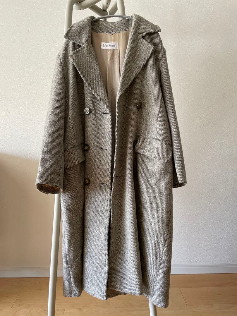 Max Mara ロングコート グレー オーバーサイズ