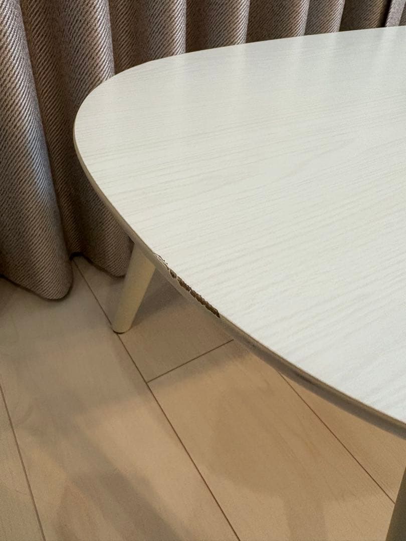 折りたたみ式楕円型こたつ　2点セット　カルミナ