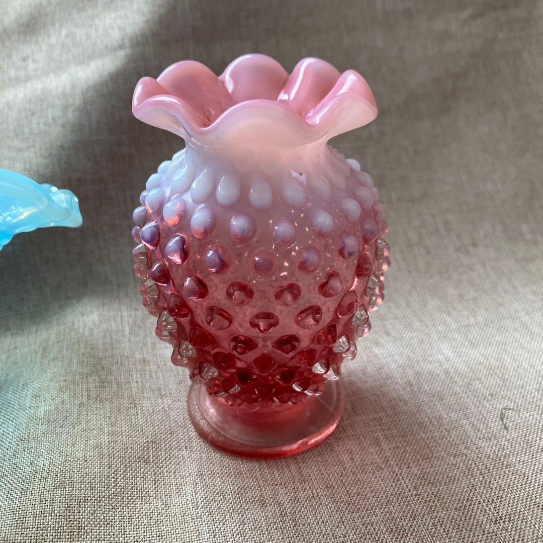 フェントン　アメリカ　ビンテージ　バスケット　ホブネイル