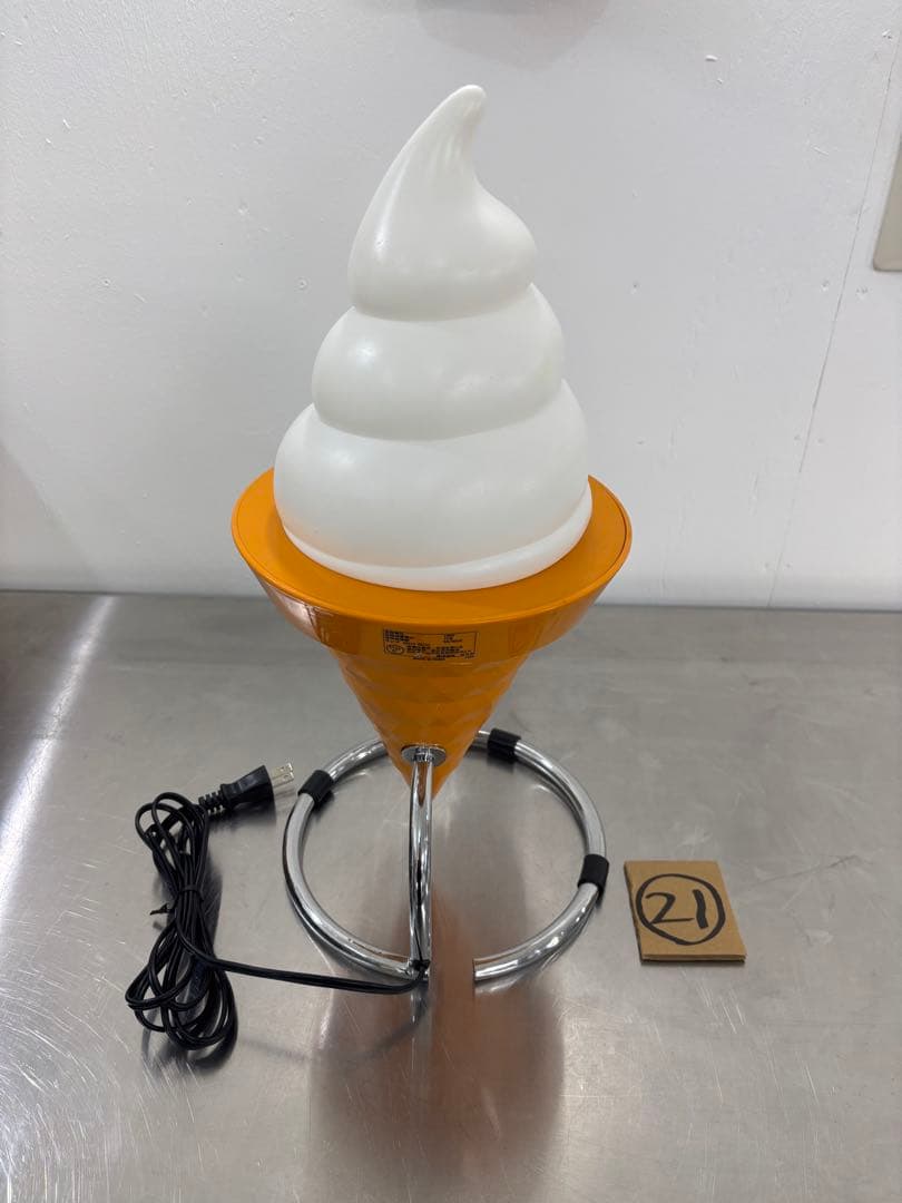 【送料無料】日世 ソフトクリーム看板 電飾 販促 ライト ディスプレイ 置物