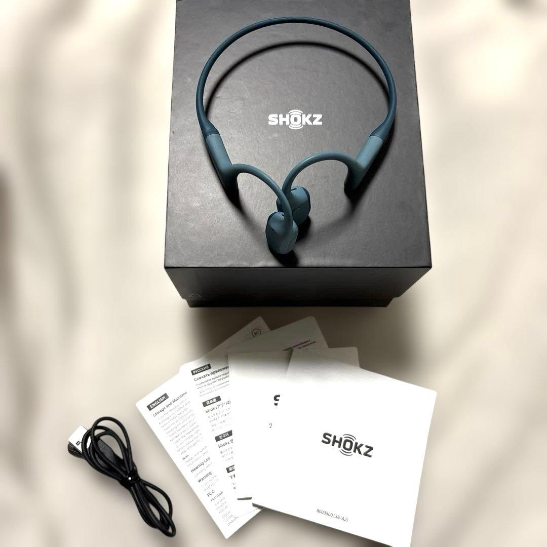 SHOKZ OPENRUN PRO BLUE 骨伝導イヤホン