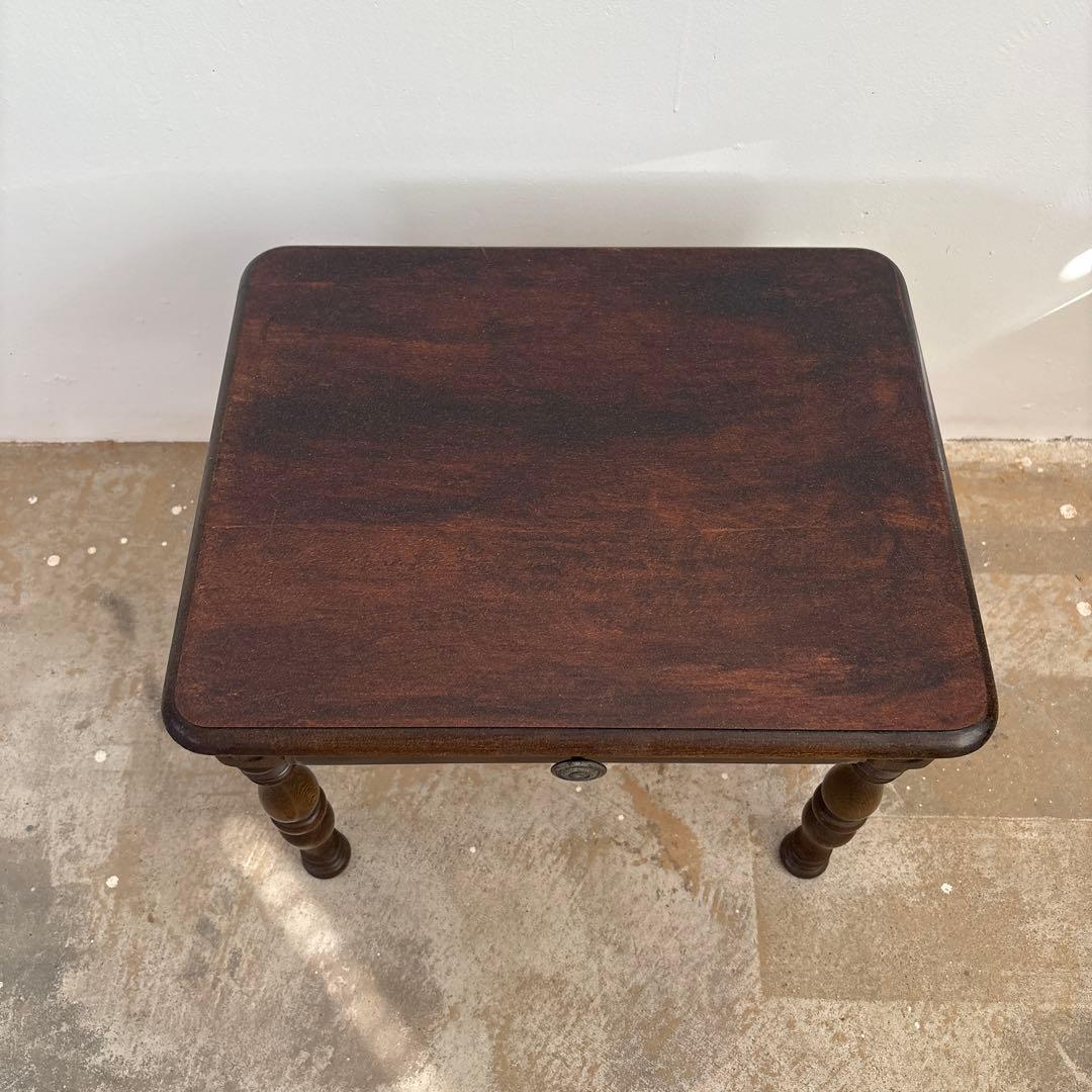 アンティーク　木製座卓 引き出し付き　古道具　骨董