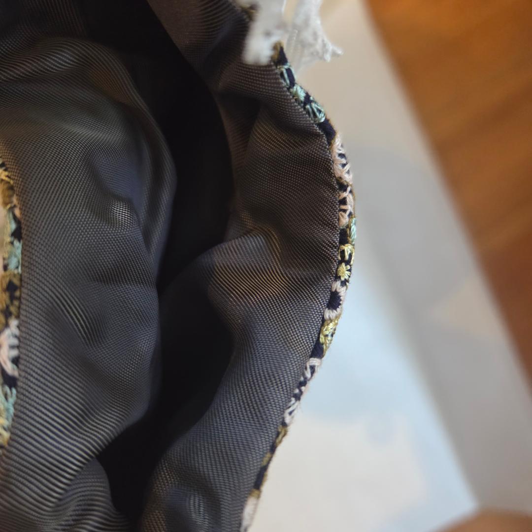 ミナペルホネン　うずらバッグ　スカイフル　ダークミックス　完売