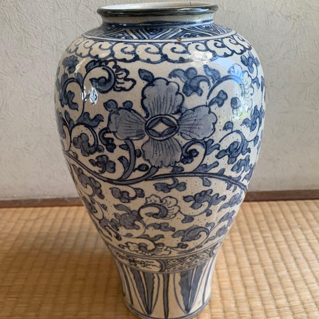 中国清時代染付壺