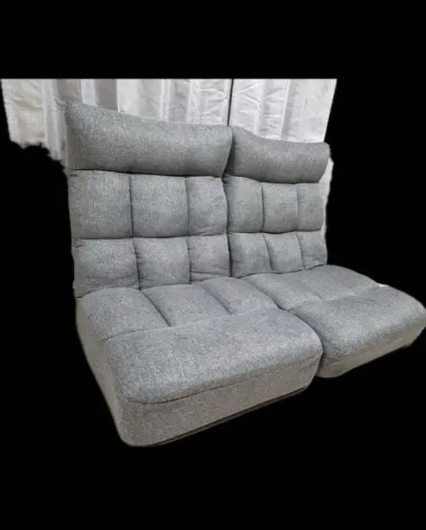 つながるハイバックポケットコイル座椅子(ロダトール GY)セット売り