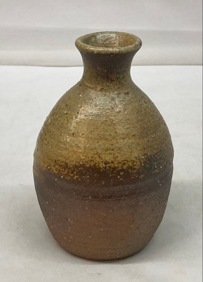 B270b 「常滑南蛮　徳利」山田健吉作　共布共箱　酒噐　茶道具