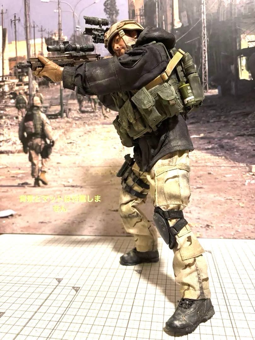 ミリタリーフィギュア damtoys 12インチ sfod カスタム