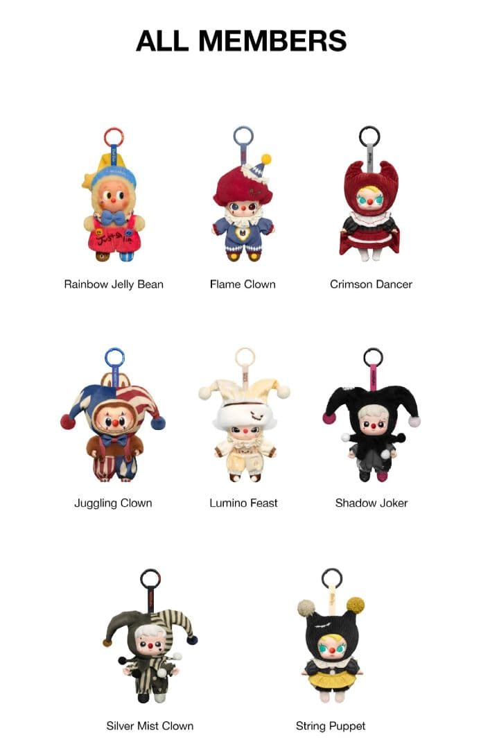 WHY SO SERIOUS シリーズ ぬいぐるみペンダント　8種　コンプ