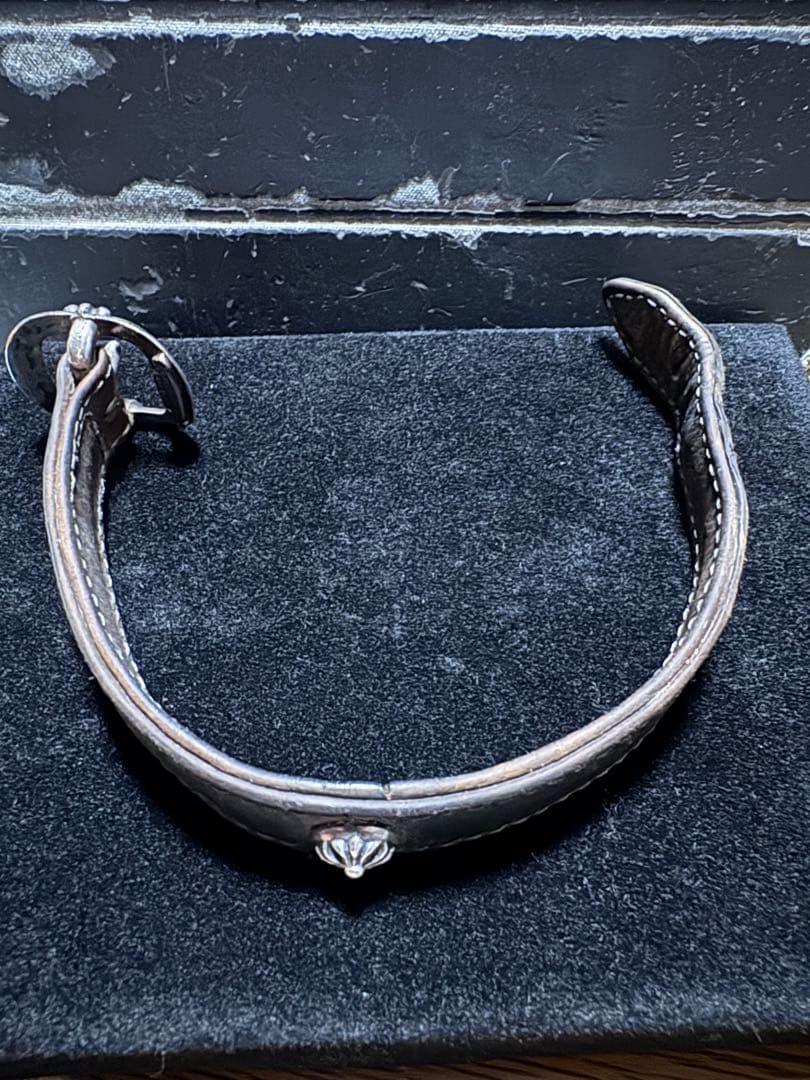 クロムハーツ　ガンスリンガーレザー　ブレスレット　JUNK