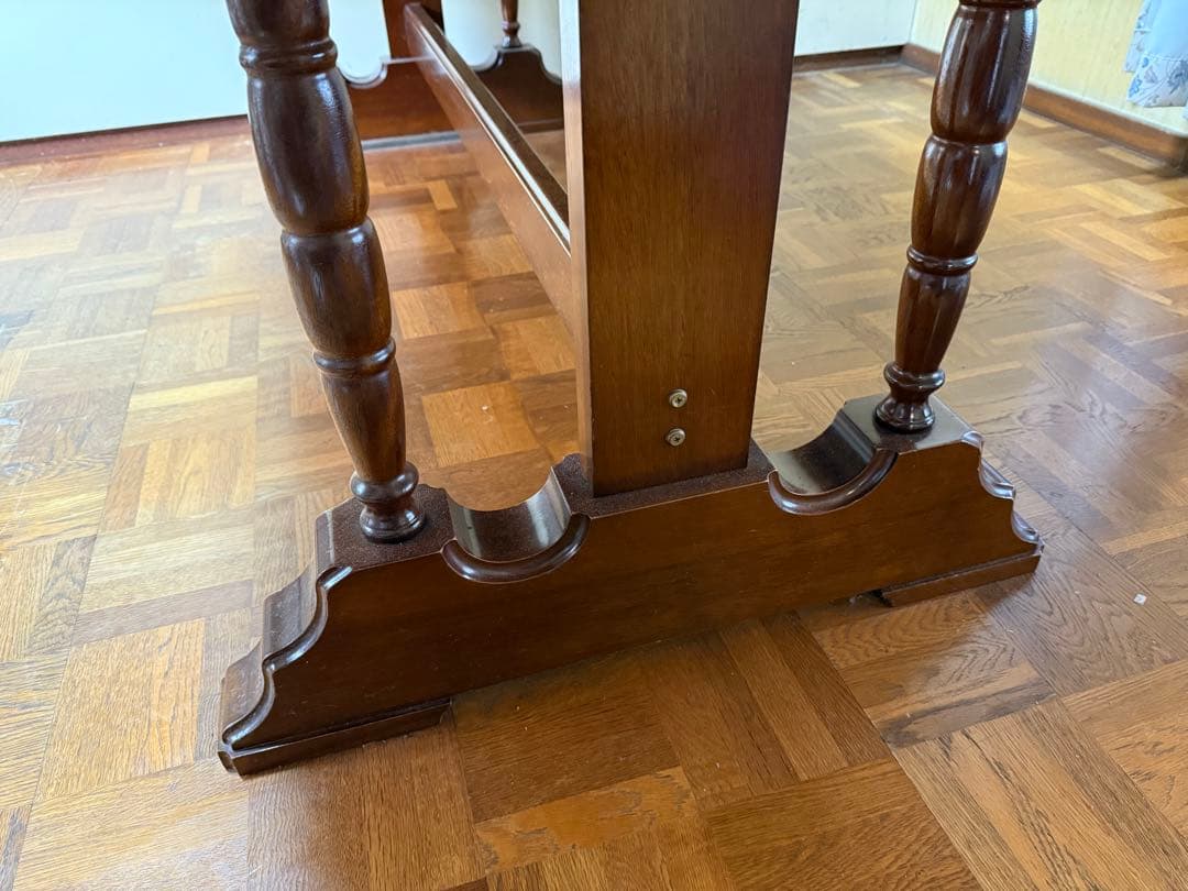 【O-1690】ナガノインテリア ダイニングテーブル 昭和レトロ