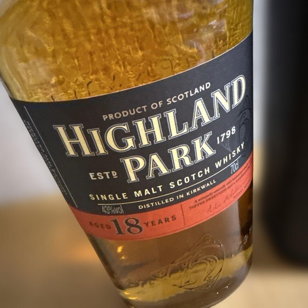 【終売】ハイランドパーク　18年　旧ボトル　700ml