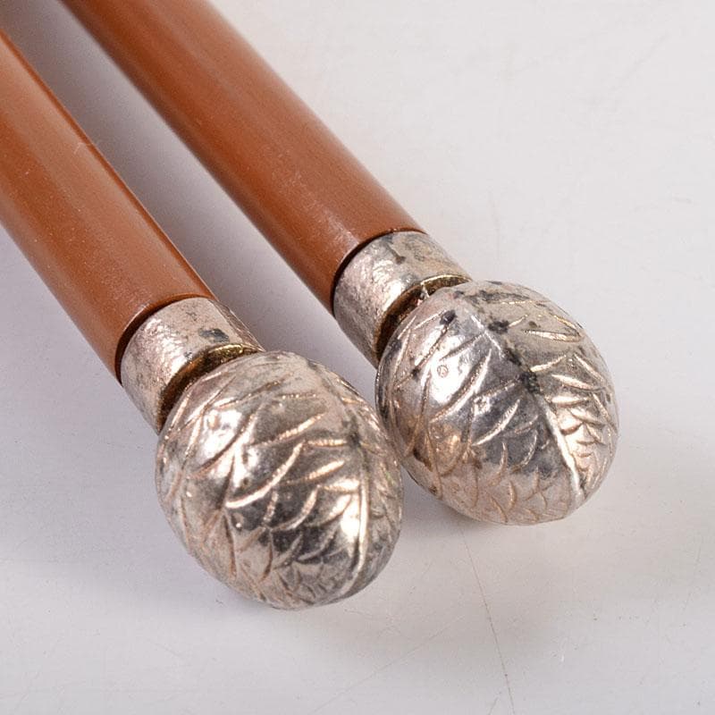 茶道具　木村清五郎作　銅製　美津火箸　共箱　N　7001