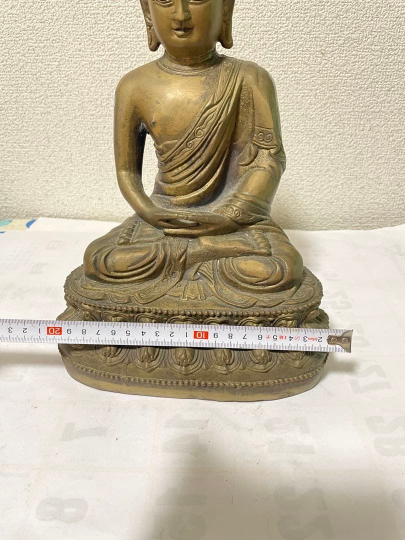 銅仏像　阿弥陀如来坐像　骨董　古美術