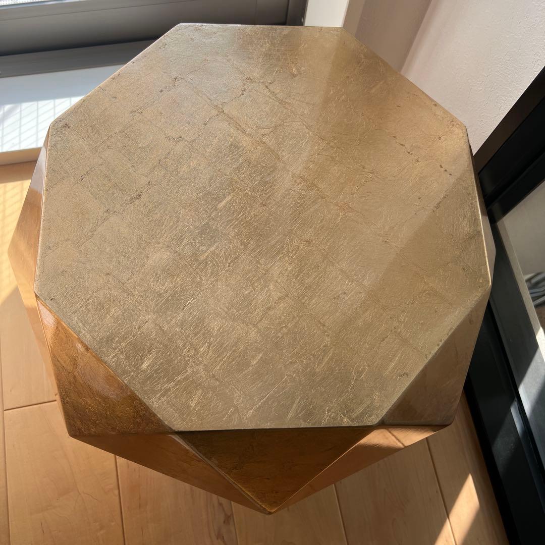 フランフラン ダイヤモンドテーブル ゴールド サイドテーブル