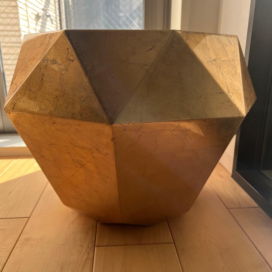 フランフラン ダイヤモンドテーブル ゴールド サイドテーブル