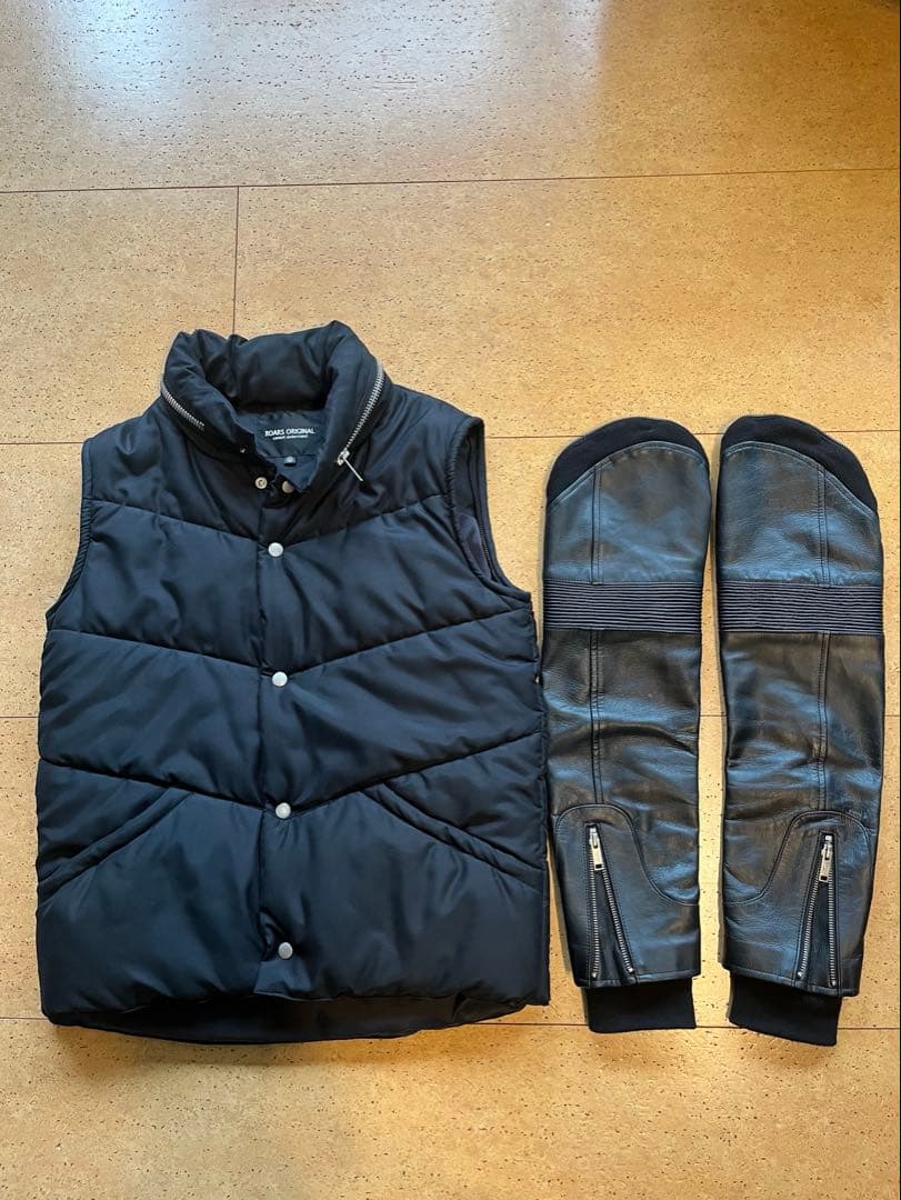 ROARS ORIGINAL ベストレザーシャーリング革袖 希少モデルMサイズ