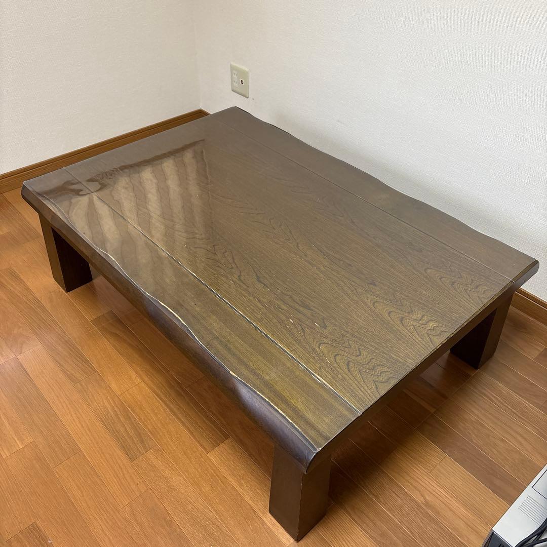 送料、設置込み！テーブルマット付き！長方形こたつ 木製 アンティーク